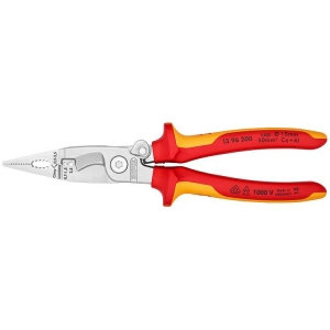 Knipex 13 96 200 Pliers for Electrical Installation chrome-plated 200mm with Cat